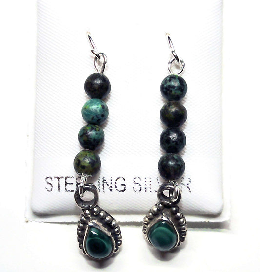African turquoise 925 earring - Providence silver gold jewelry usa