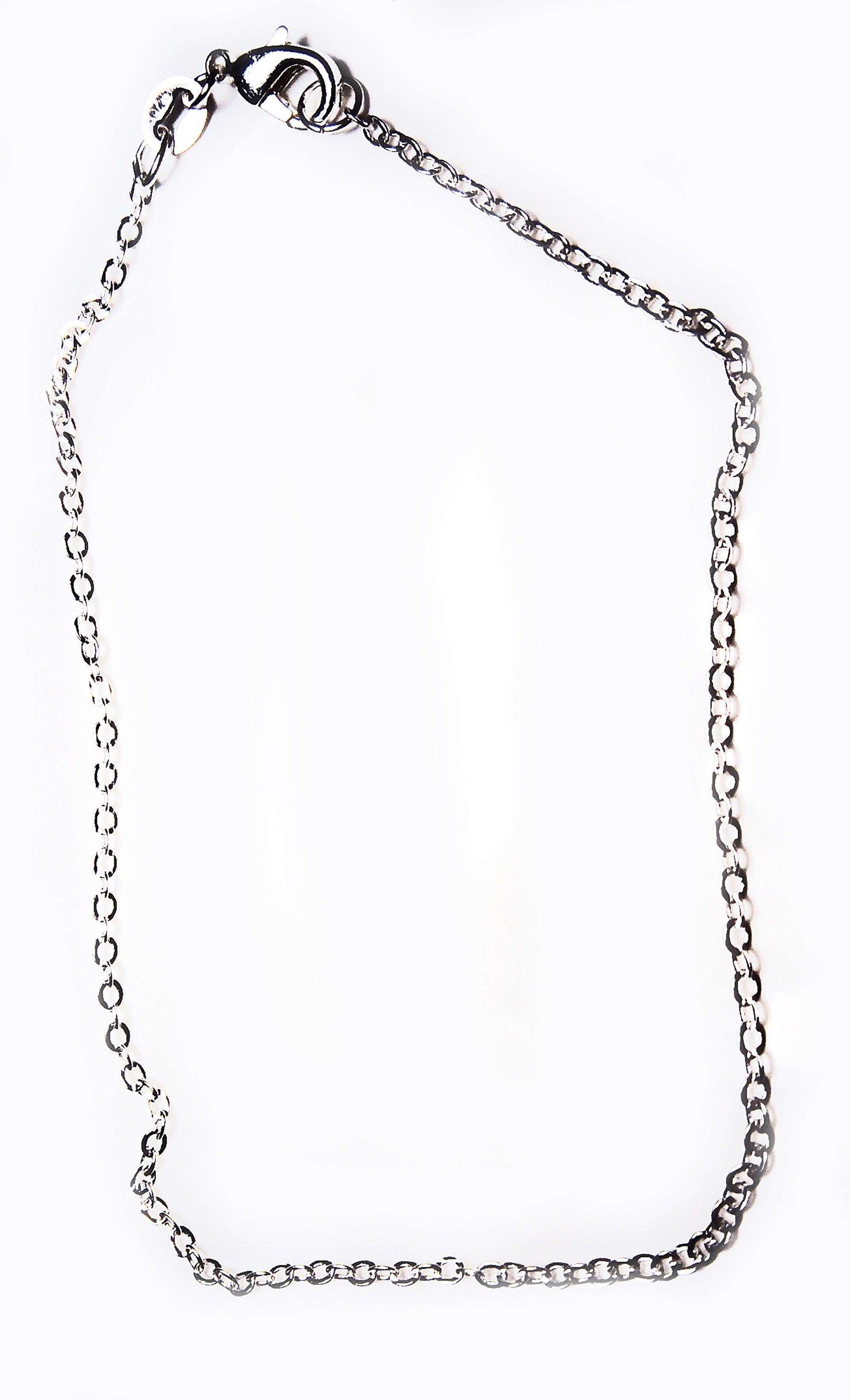 sterling silver anklet in rolo chain customizable - Providence silver gold jewelry usa