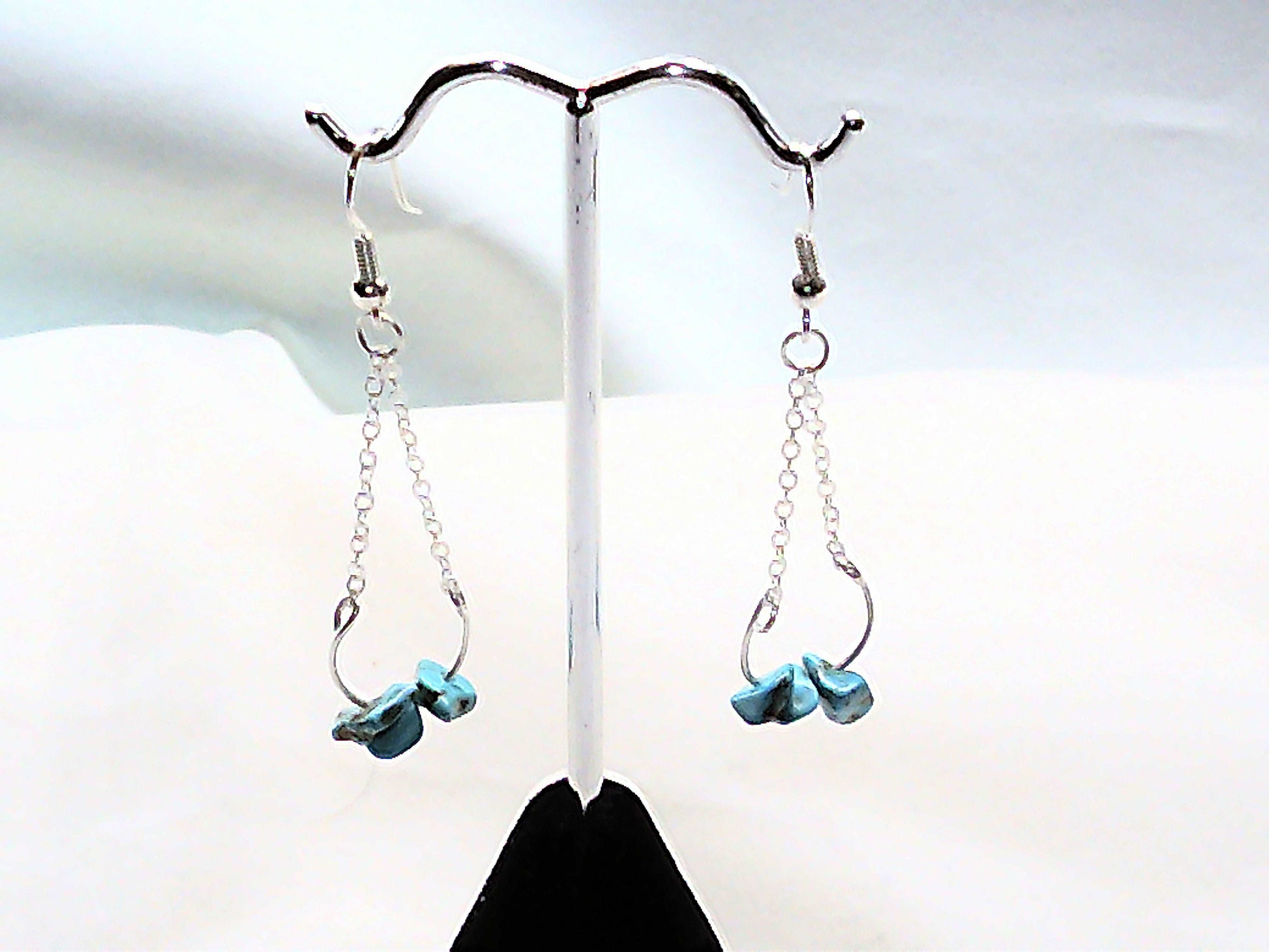 Gemstone stone handmade sterling silver earrings - Providence silver gold jewelry usa