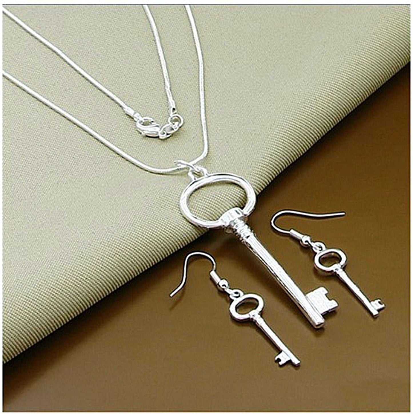 Elegant sterling silver necklace and earring sets - Providence silver gold jewelry usa