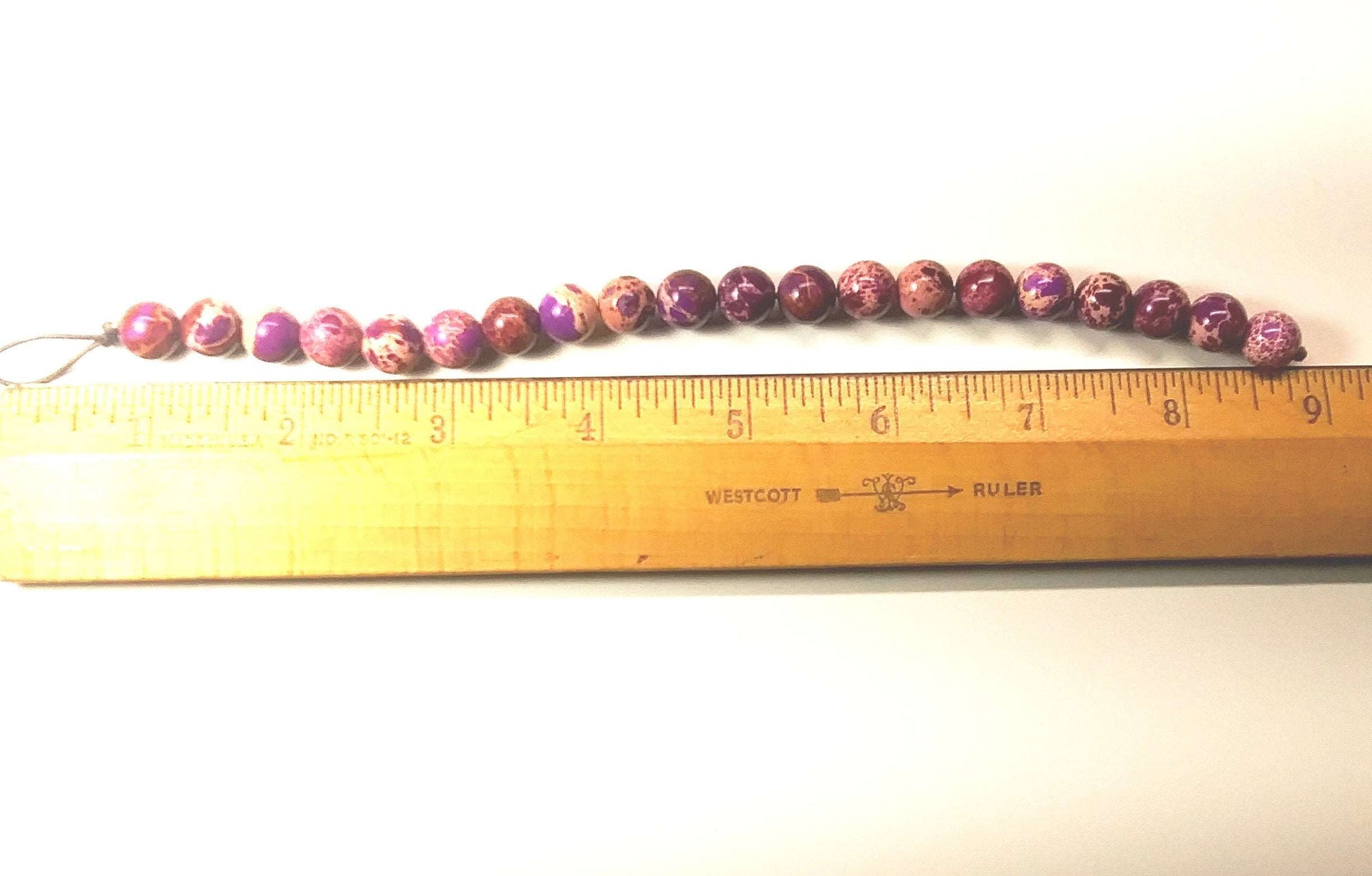 Unisex leather imperial purple jasper 10 mm bracelet - Providence silver gold jewelry usa