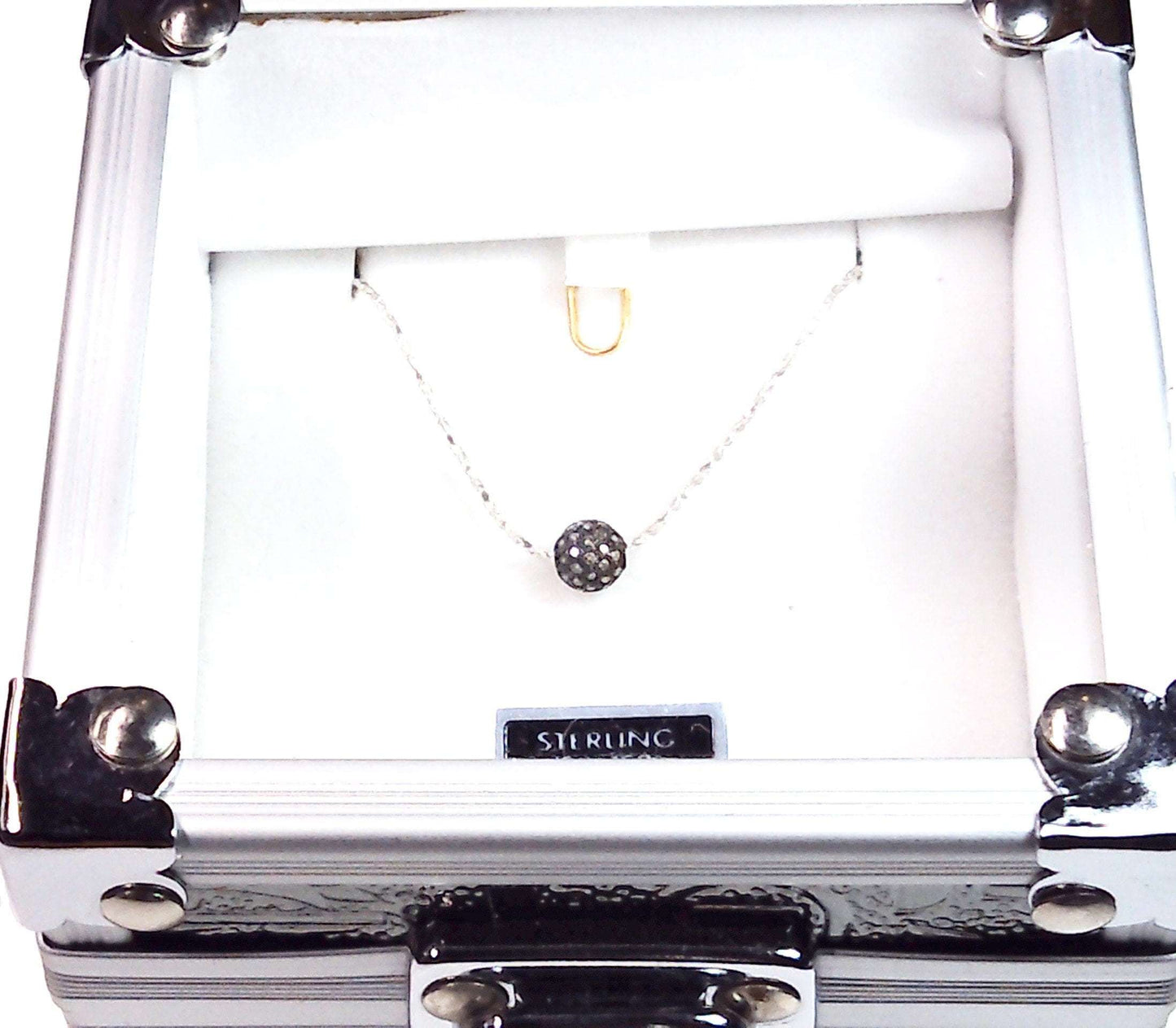 Sterling Silver Diamonds Necklace - Providence silver gold jewelry usa