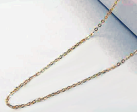 14K Gold 1.0 mm Diamond cut Cable Chain 18 or 20 inch - Providence silver gold jewelry usa