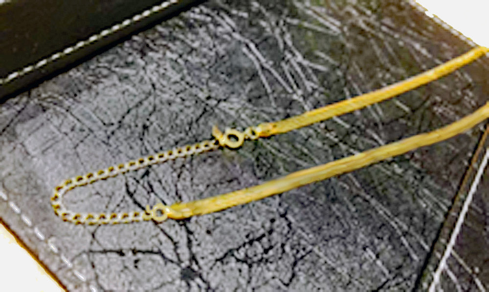 Flat Herringbone Snack Chain - Providence silver gold jewelry usa
