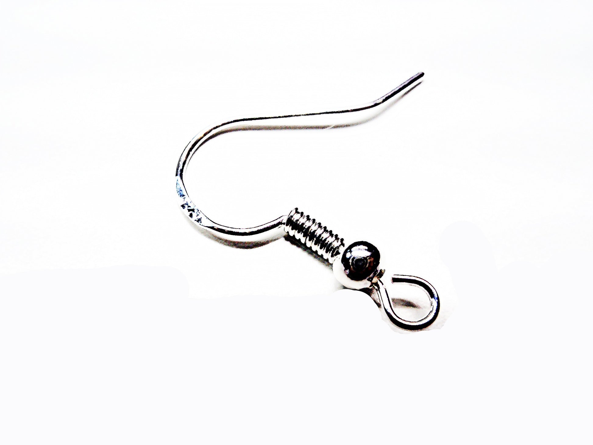 Fish Hook ear wire with ball - Providence silver gold jewelry usa