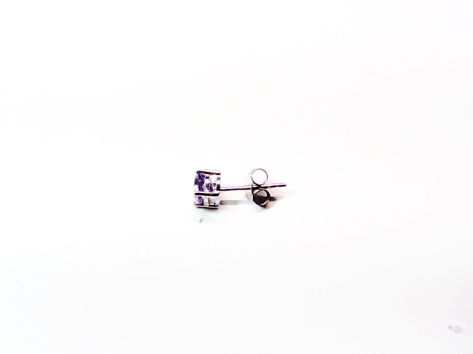 Genuine stone birthstone earrings in .925 sterling silver - Providence silver gold jewelry usa