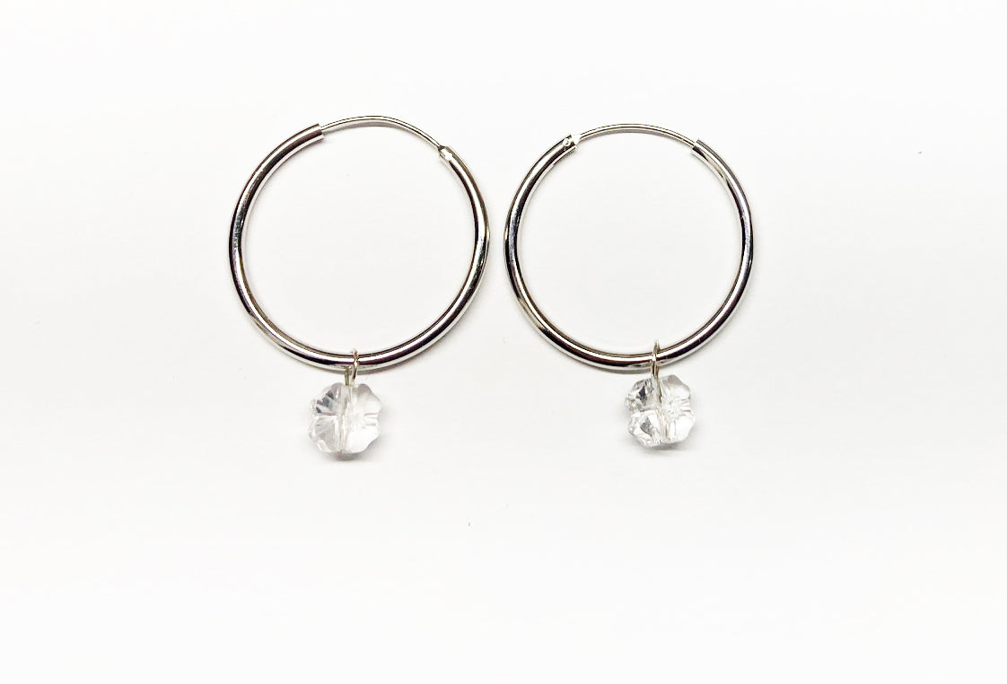 St. Patrick's Holiday sterling silver Endless Hoop Earrings - Providence silver gold jewelry usa