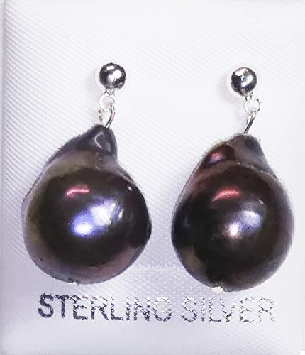 Large baroque pearl earring - Providence silver gold jewelry usa