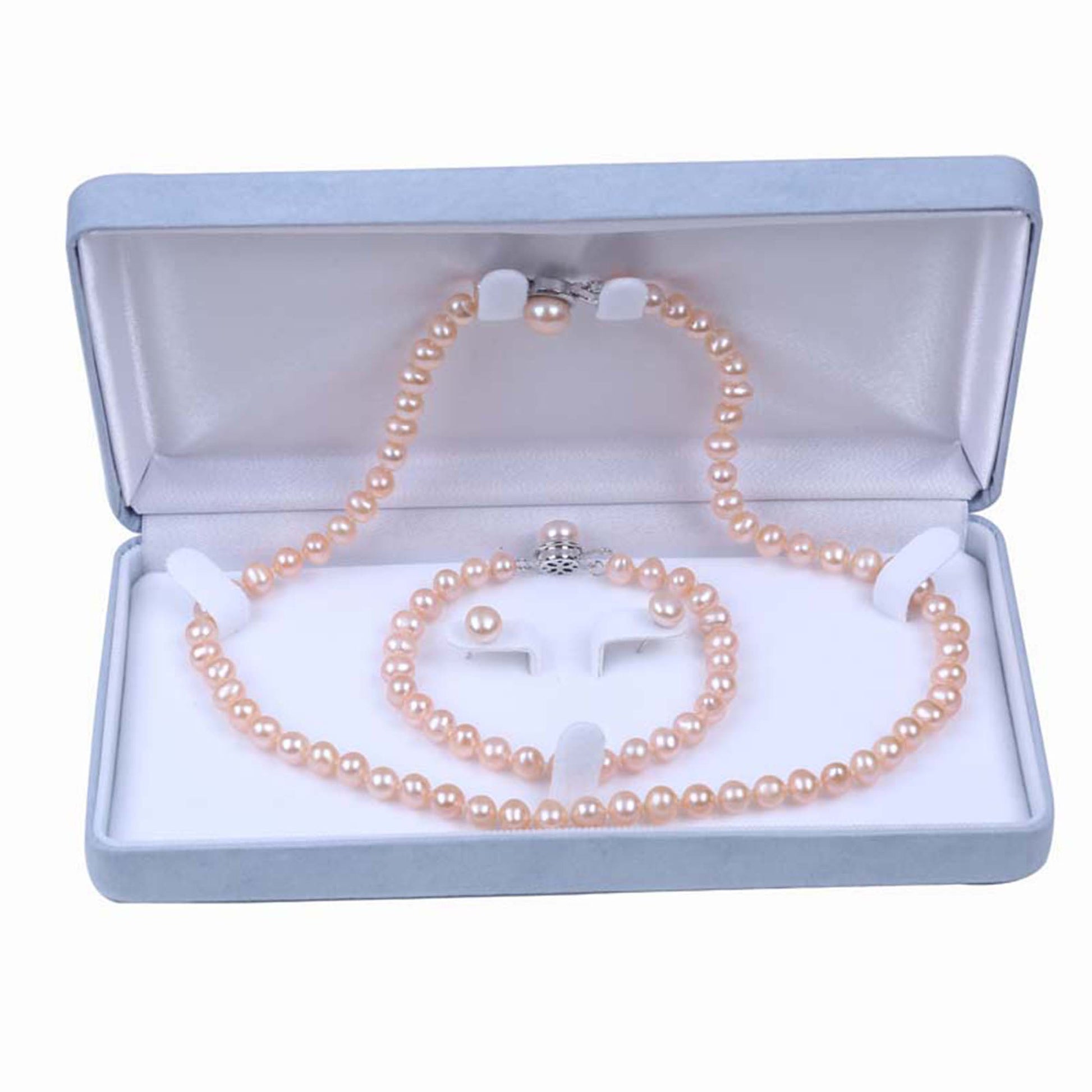 3 piece freshwater Pearl Sets in Gift Box - Providence silver gold jewelry usa