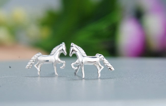 New Sterling Silver Horse Earrings For Women Statement Earrings - Providence silver gold jewelry usa