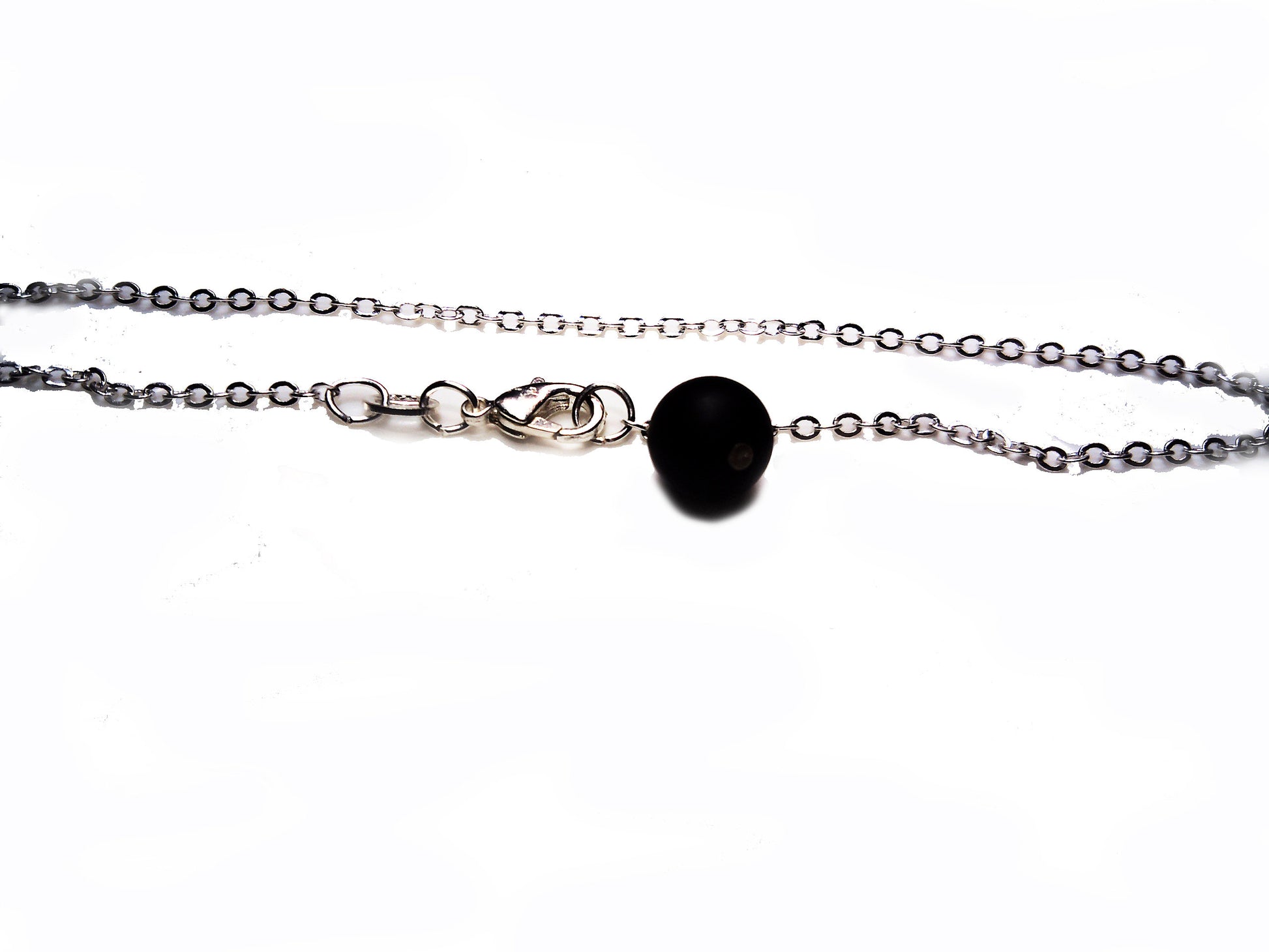 Sterling silver anklet in rolo chain and customizable - Providence silver gold jewelry usa