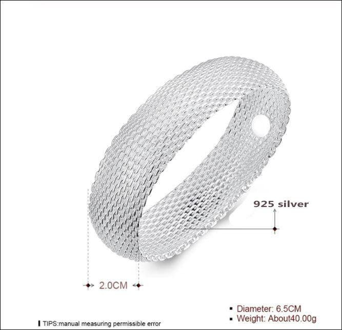 Sterling silver mesh Bracelet handcrafted very popular style - Providence silver gold jewelry usa